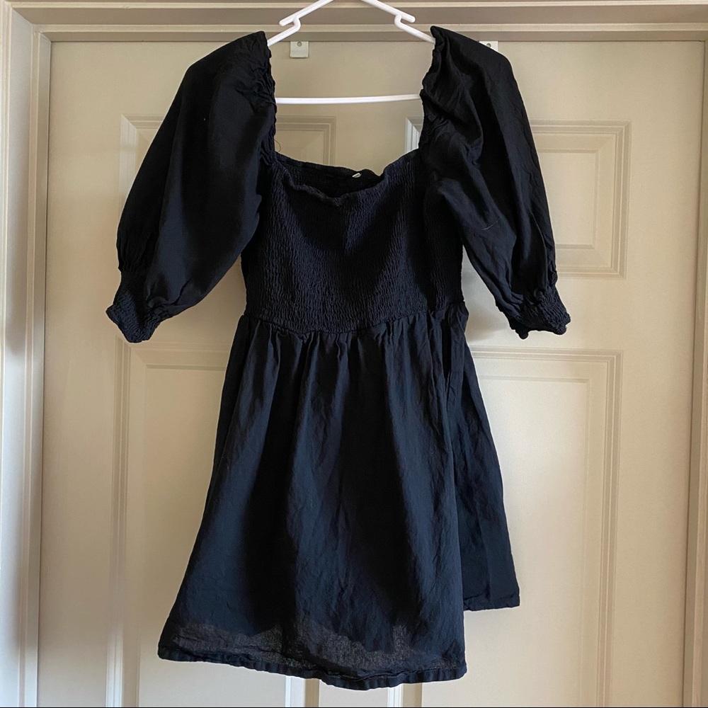 Black mini dress